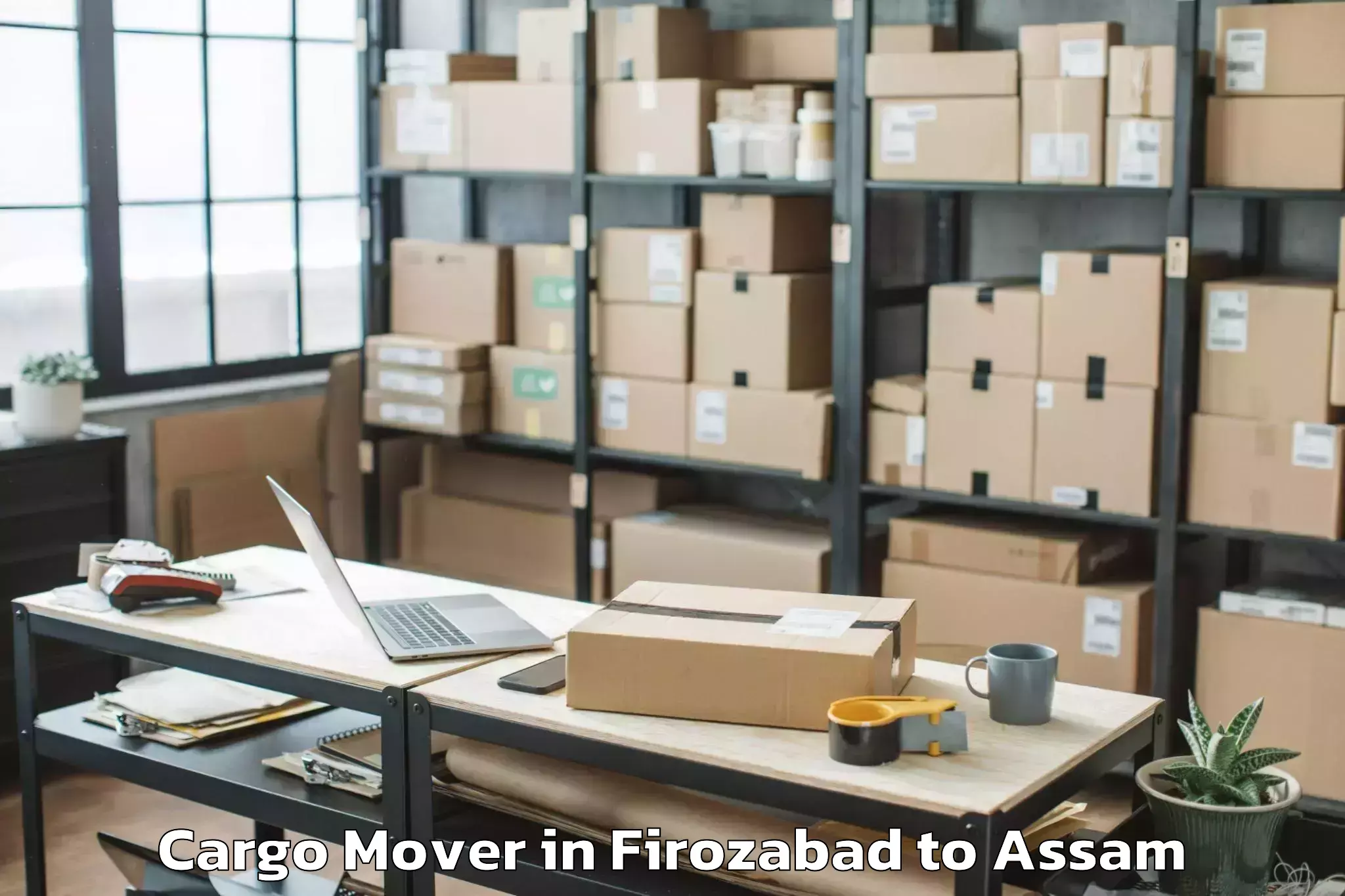 Top Firozabad to Bajali Cargo Mover Available